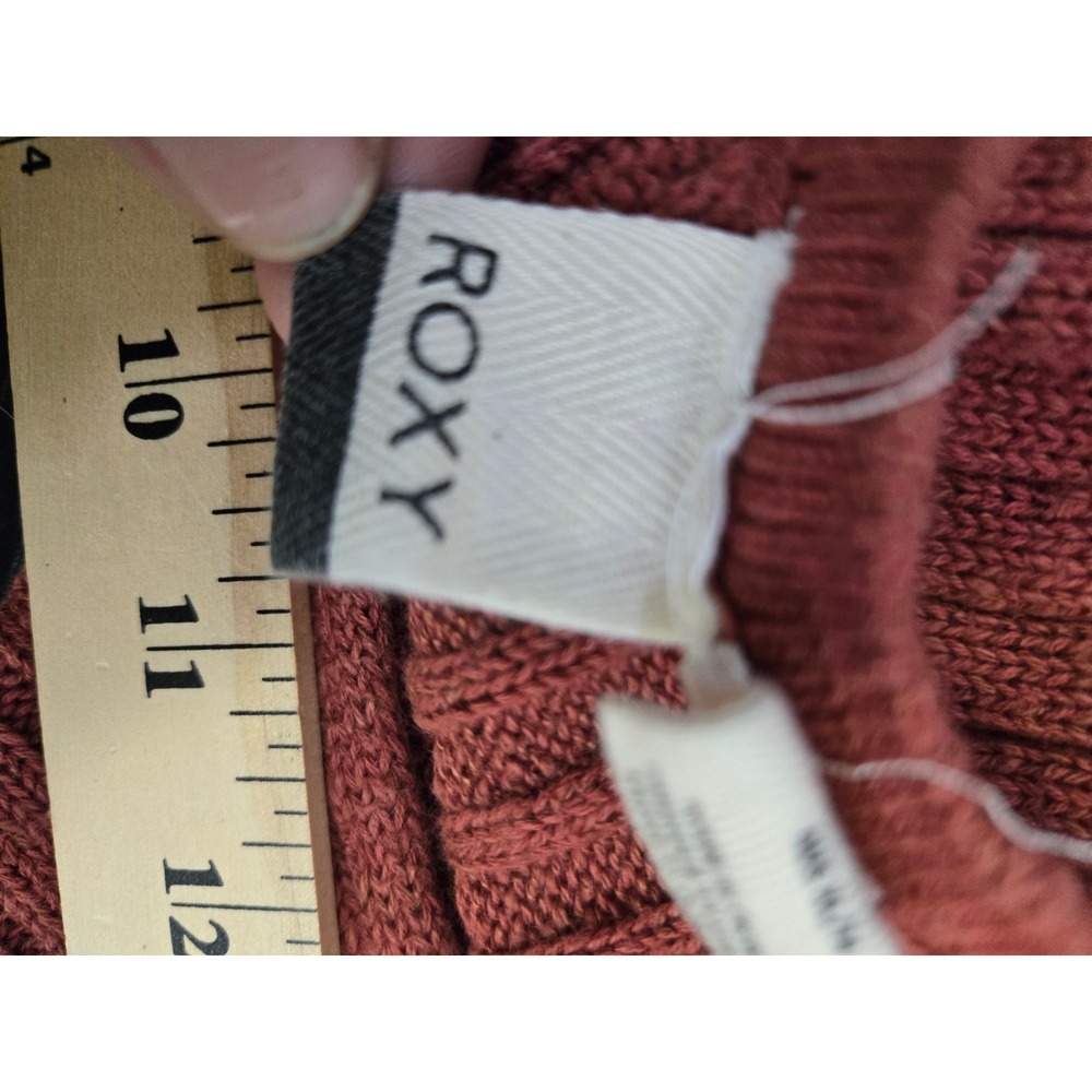 Roxy Ribbed Knit V-Neck Cami Beachy Boho Terracotta Tank Top XL - Picture 7 of 8